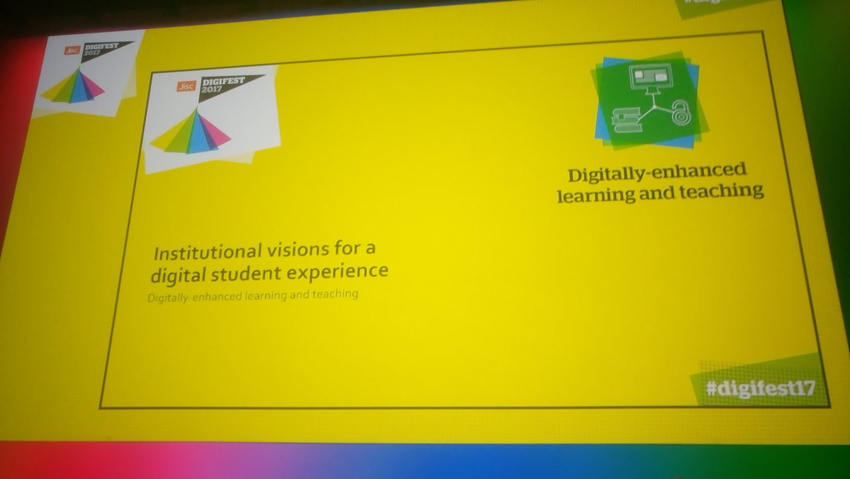 simonbarrable's tweet photo. Great debate on digital learning @Jisc digifest this morning. Proud to be at the ICC representing @PortsmouthColl iPad project. #digifest17 https://t.co/Vyzf2EN12O