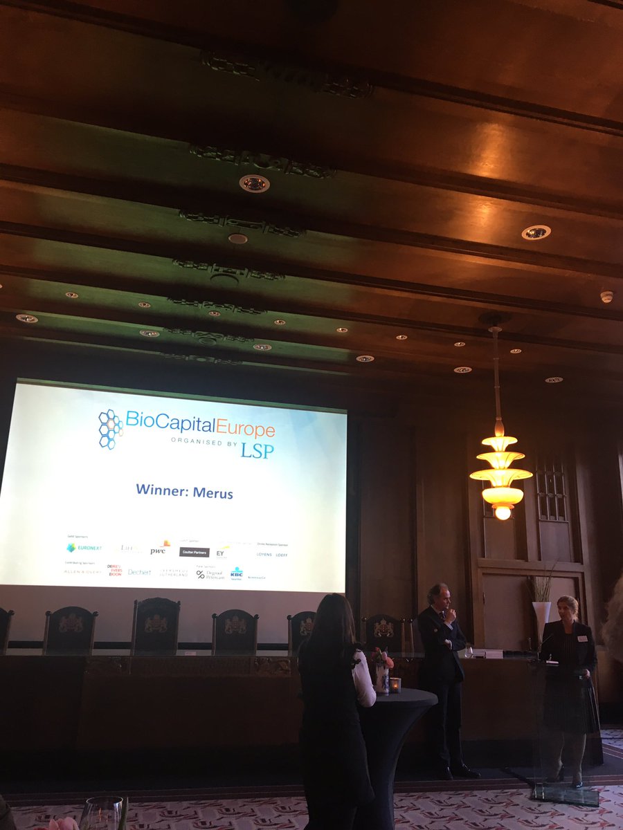 BioCapitalEur's tweet photo. #Merus #Companyoftheyear #Biocapital17 https://t.co/rkmFOPC2l8