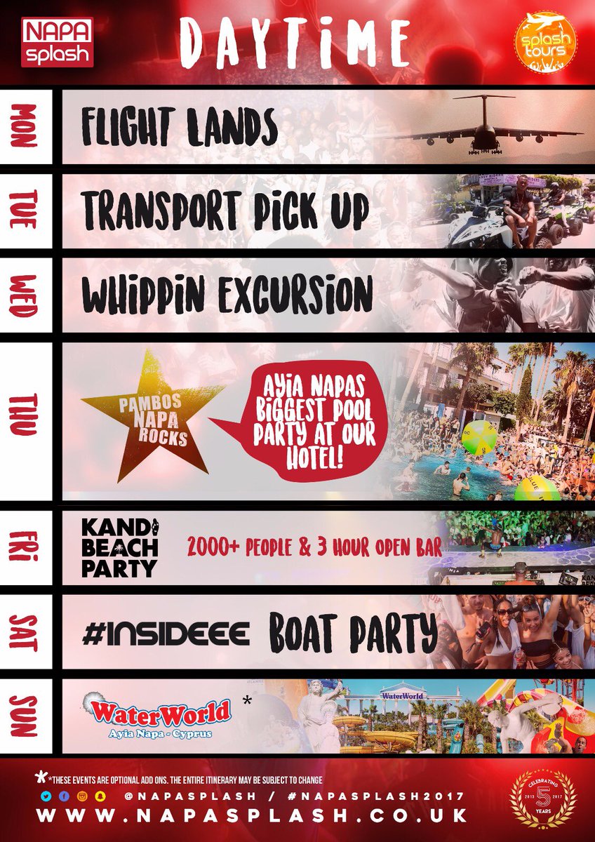 Tino_Kissi's tweet photo. 🚨 DEADLINE DAY! 🚨

Join The Last Minute Rush &amp; Hit Up https://t.co/0A7YVYvzQ6 To Join The #NapaSplash2017 Army This July!

🛫🌞🌴😎🛵🍹🏖🤽🏽‍♀️🍗🎉 https://t.co/GaLzI0QE2i