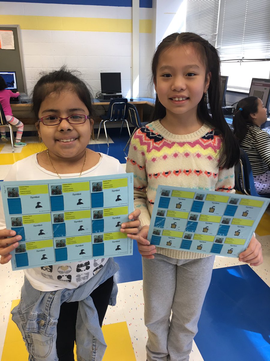 MrsRiddileReads's tweet photo. We spent time on Friday &amp; Monday creating European Explorer trading cards on Wixie using the iPads! We finally got to print them today! 🖨🗺 https://t.co/zXDLjRCKYL