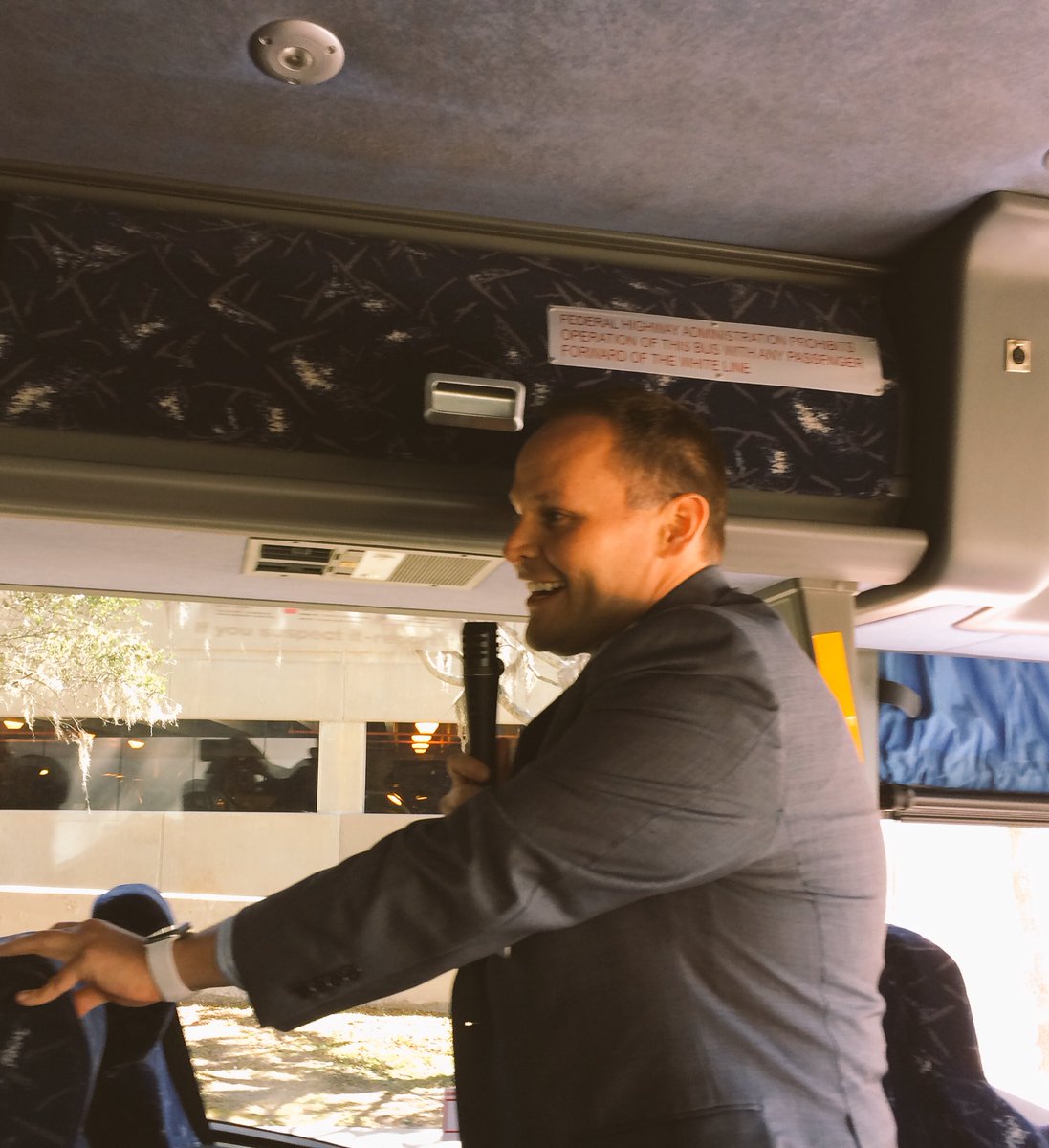 .<a href="/brian_dassler/">Brian Dassler</a> hops on the bus to inspire BCPS students to pursue careers in public service to give back. <a href="/EducationFL/">Florida Department of Education</a> #BCPSRally2Tally