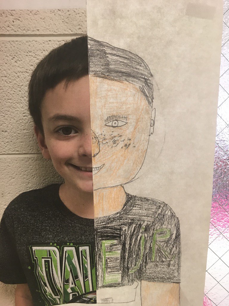 DavidMHanson's tweet image. Cool third grade art idea. Our kids are only limited by the limitations we put on them...