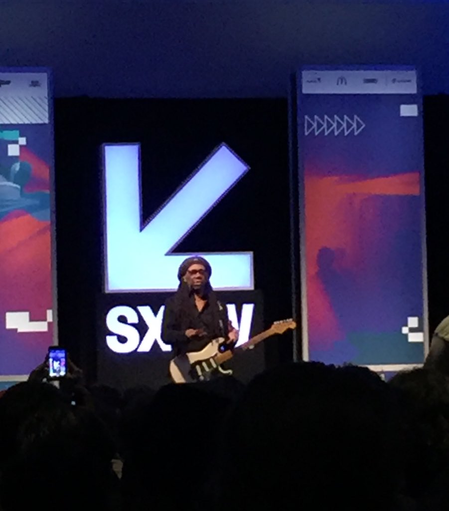 evinszone's tweet photo. Nile Rodgers rocks! #sxsw2017 https://t.co/gzCtrxdMhB