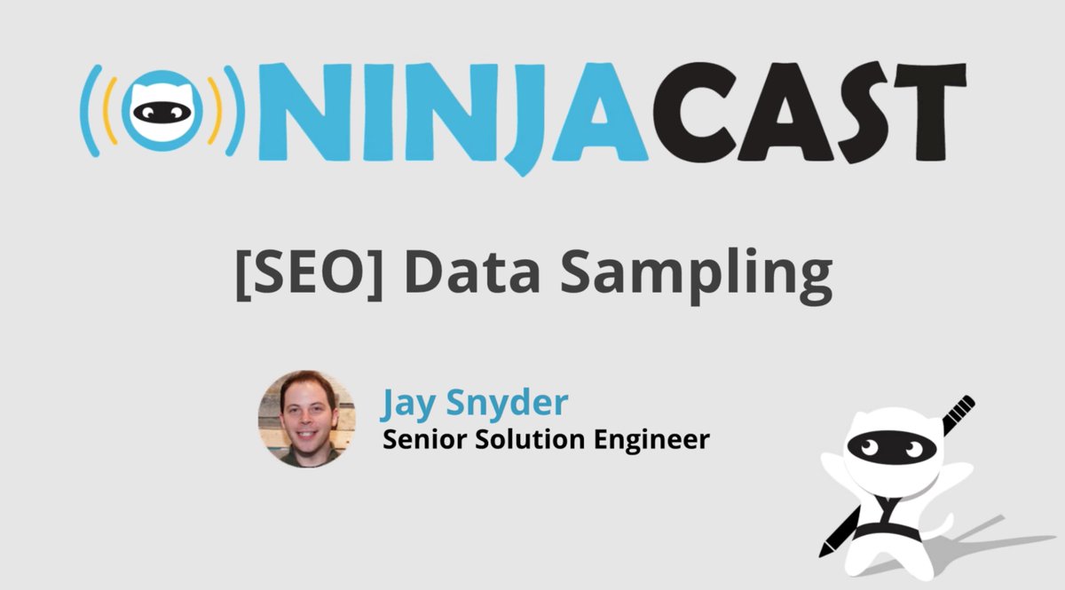 NinjaCat_io's tweet image. Our #DataSampling webinar is about to start. #PPC #SEO #Marketing