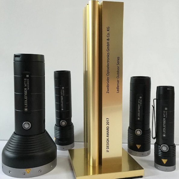 LEDLENSERUSA's tweet image. We have won the golden iF Design Award for our products MT18, MT14, MT10 and MT6 of the new Outdoor Series! 😃😃😃 #ledlenser #ifaward2017