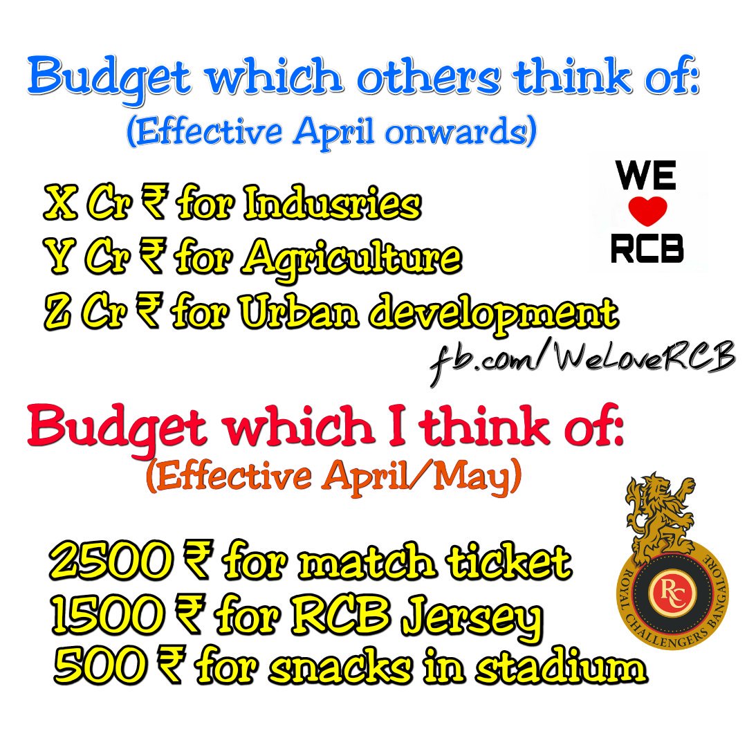 WeLoveRCB's tweet photo. Budget planning for #IPL2017 :)

@RCBTweets @bleed4rcb @WeLoveRCB https://t.co/9zrxULFyJA