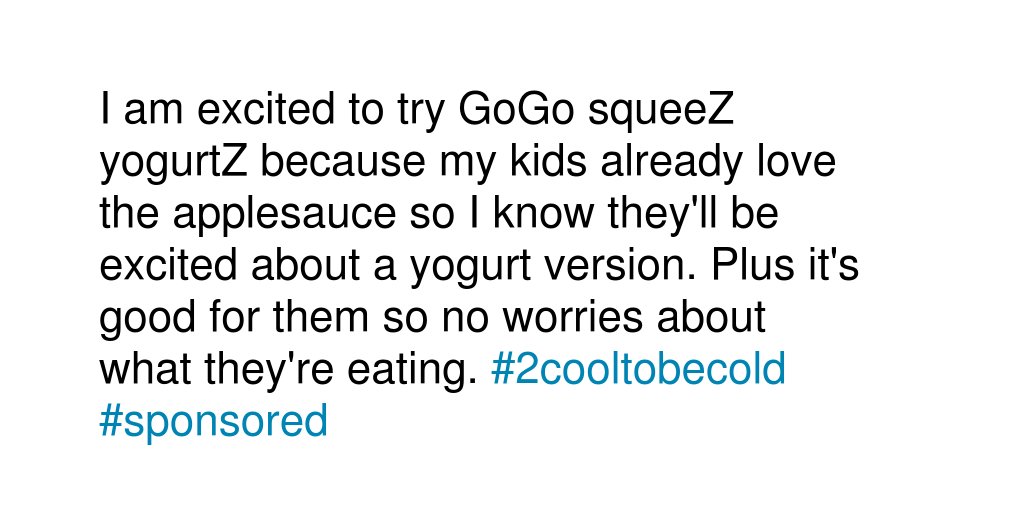 kharvx3's tweet photo. Why are you excited to sample GoGo squeeZ® YogurtZ? #2cooltobecold #sponsored https://t.co/JicxDXWpOq