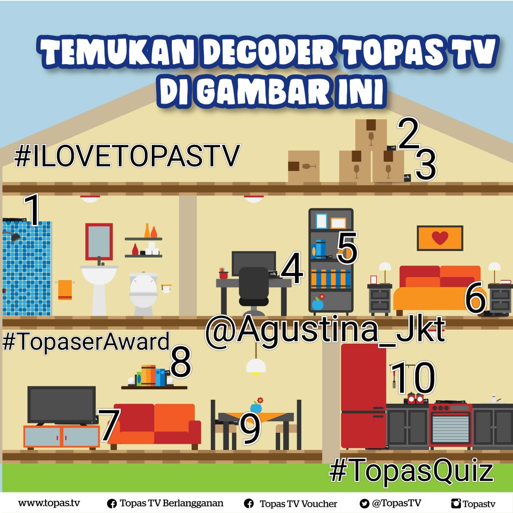Agustina_Jkt's tweet photo. @TopasTV Agustina/Jakarta/10 Dekoder/ @wirdania_ @Widya_0996 @naomi_elia @KelvinRius @Chen2_Angel #ILOVETOPASTV #TopaserAward #TopasQuiz 1/2 https://t.co/ePoVXPoeCR