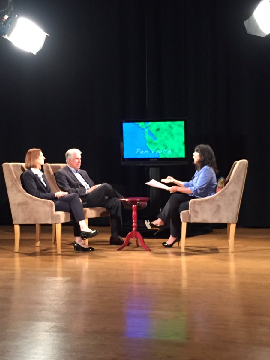 On set at @pentv26 w/ <a href="/SequoiaHD/">Sequoia Healthcare</a> &amp; <a href="/PeninsulaFamily/">Peninsula Family Service</a> talking about <a href="/70Strong/">70,000 Strong</a> - stay tuned for air dates of #PenVoice w/ #DaniGasparini
