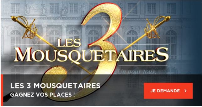 Exceptionnel, la comédie musicale, Les 3 Mousquetaires est en tournée près de chez vous! Gagnez vos places ici: bit.ly/2nxD6jw