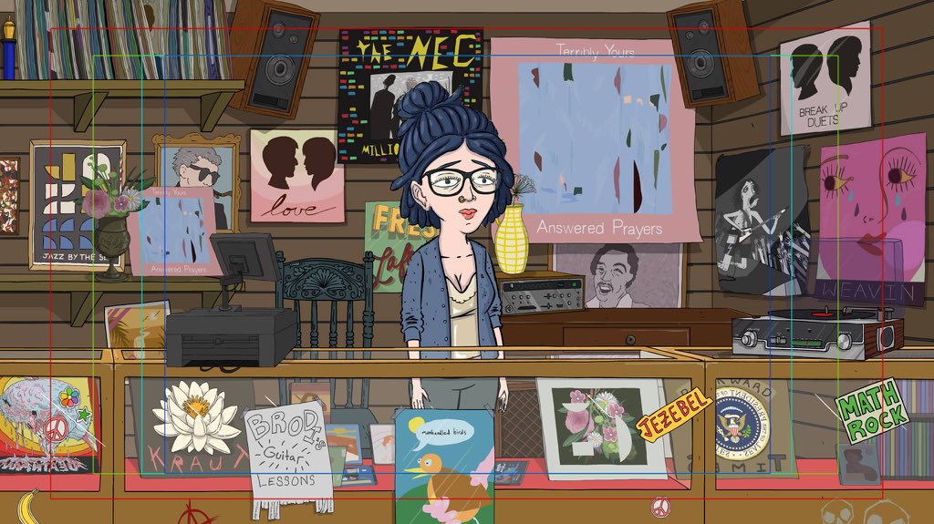 TerriblyYours's tweet photo. This rules. They got some TY merch up in the record store on @comedycentral's ruling show, @jeffandsomealiens :) ! Tune in! https://t.co/AEw8RTfeId