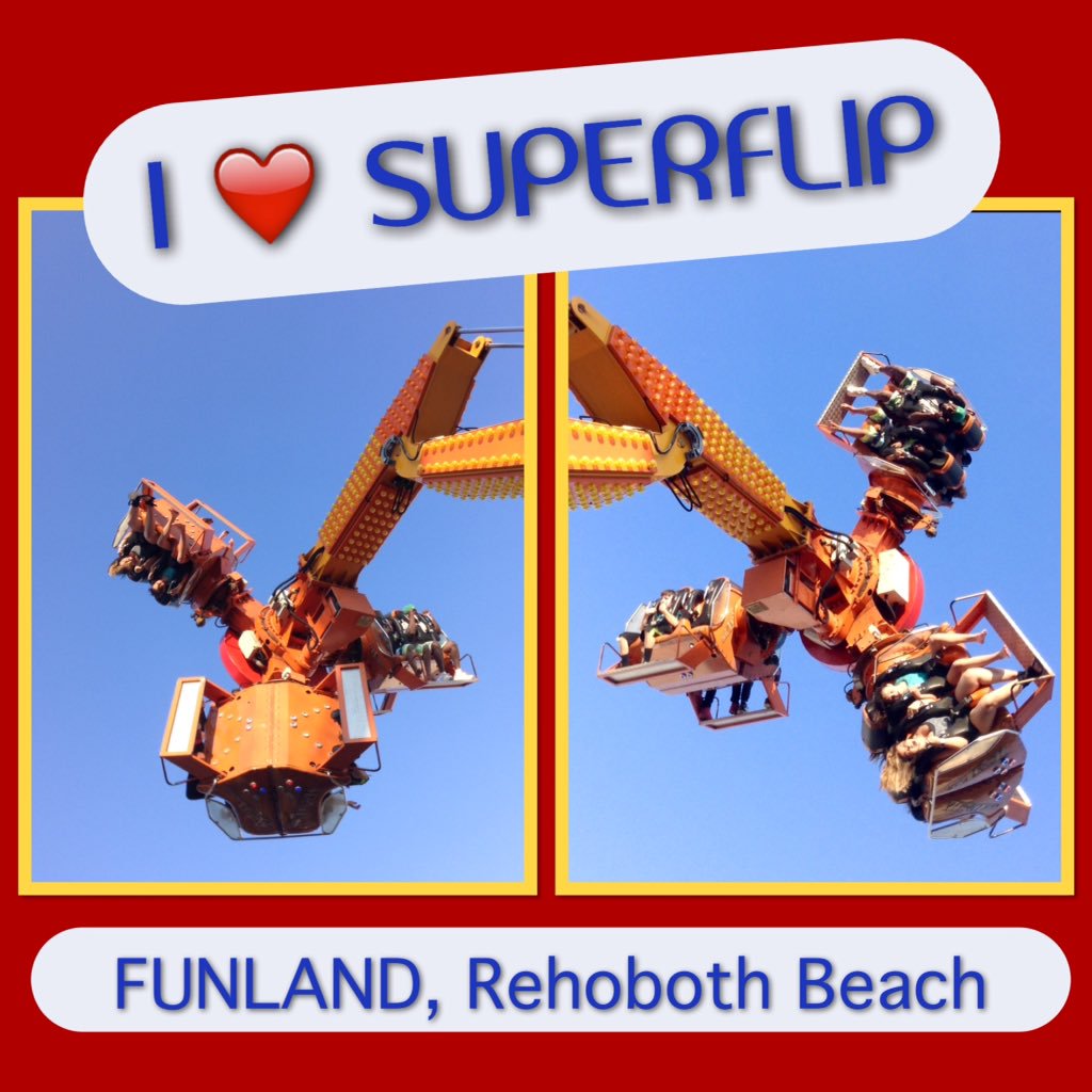 LoveReho's tweet photo. Looking forward to the SUPERFLIP replacement ride @FunlandRehoboth hoping it as much fun as this no-shoes, wind-in-your-hair thrill machine! https://t.co/kilzpEByP6