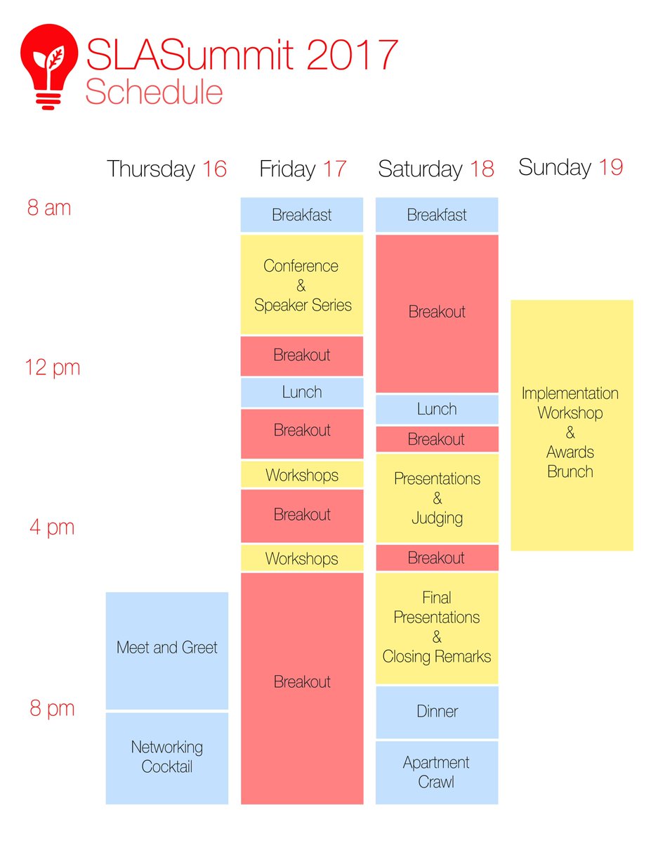 SLASummit's tweet photo. ONLY ONE DAY LEFT! With @mcgillu's #SLASummit2017 starting tomorrow, check out the schedule and get excited! #sustdev #socent https://t.co/my7azMWRES