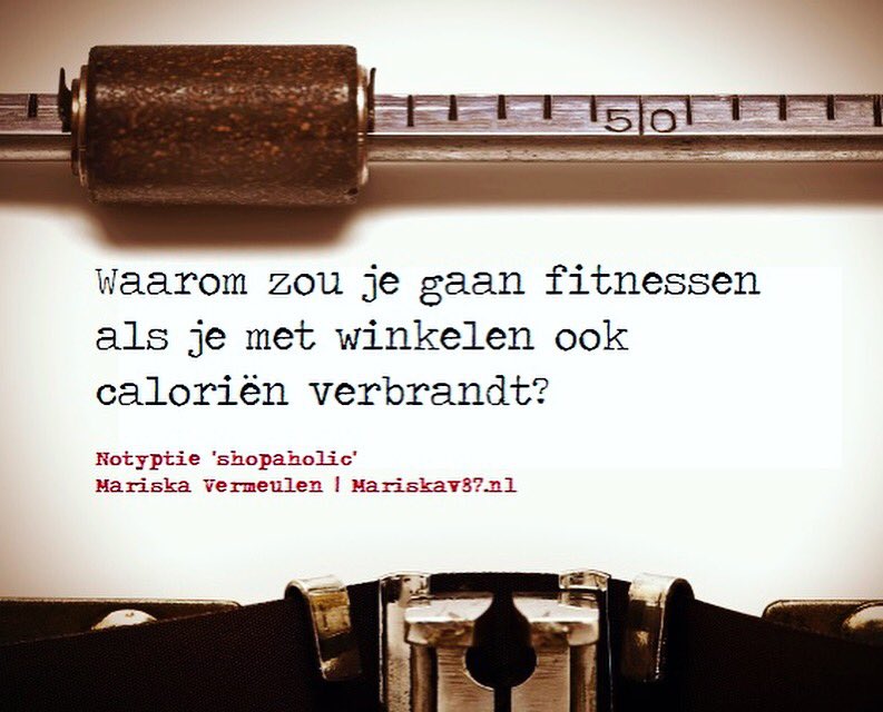 Wie is er zo'n shopping queen? #notyptie