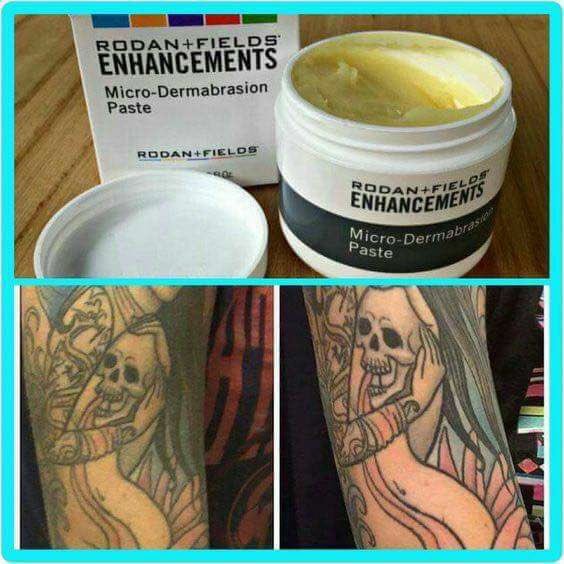RodanFields2017's tweet photo. Need to revive a tattoo the rodan + fields micro dermabrasion paste is the answer!!! https://t.co/6d8ZvCai5r