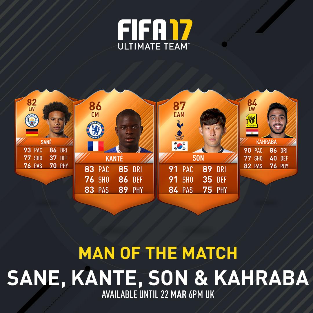 FIFA 17 Man of the Match - Complete List of FUT MOTM Orange Cards