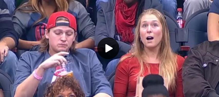 europa_fm's tweet photo. ▶️ Su novio prefiere beber cerveza a besarle en la 'kiss cam' y su venganza es genial... ¡Aunque no acaba muy bien! https://t.co/NPJdDm9FkN https://t.co/4GDEwTilYQ