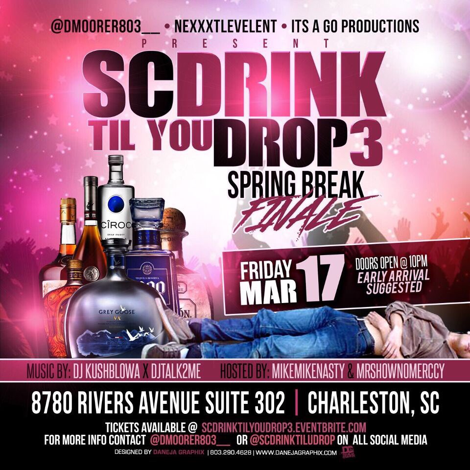 _ronjon3's tweet photo. 3 Times In A Row ๐
#ScDrinkTilYouDrop3
#SpringBreakFinale
@ScDrinkTilUDrop
TICKETS โก๏ธ https://t.co/N0IE2mqCLA https://t.co/j1d7KCnCjM