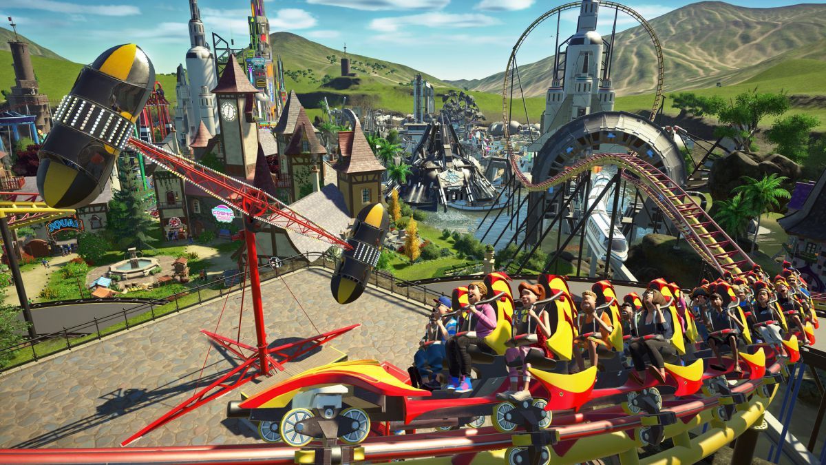 pcgamer's tweet photo. Planet Coaster's incoming spring update will add vandals, pickpockets and CCTV cameras:  https://t.co/0c0qM1P2Qv https://t.co/ipFN3lIOf4