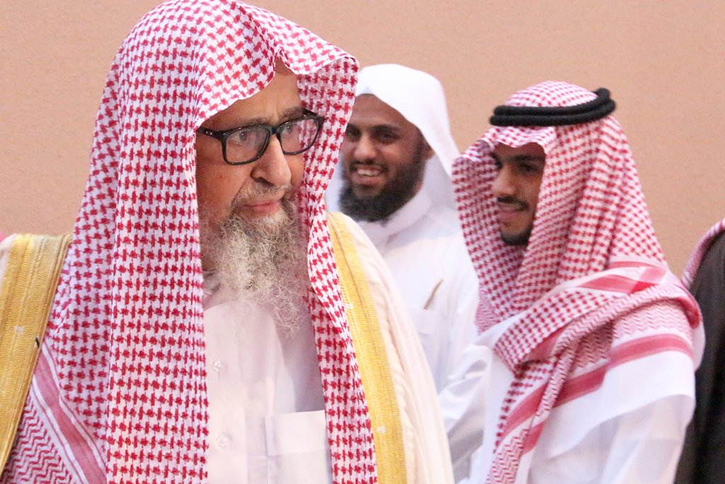 جانب من حضور  معالي الشيخ  .د فوزان ب فوزان الفوزان   اليوم 1438/6/16 هــ   #كبار_العلماء_في_ملتقى_الكتاب