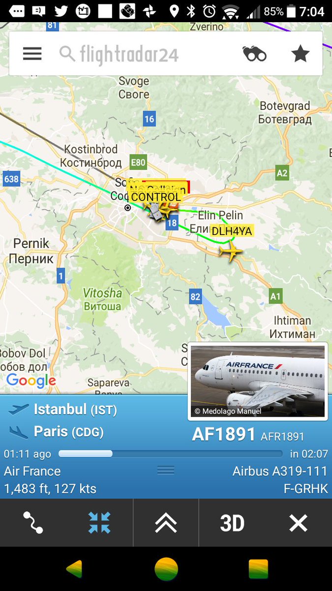 InFlightTimes's tweet photo. Squawk 7700 on #AF1891 https://t.co/2WYNp6iE2W