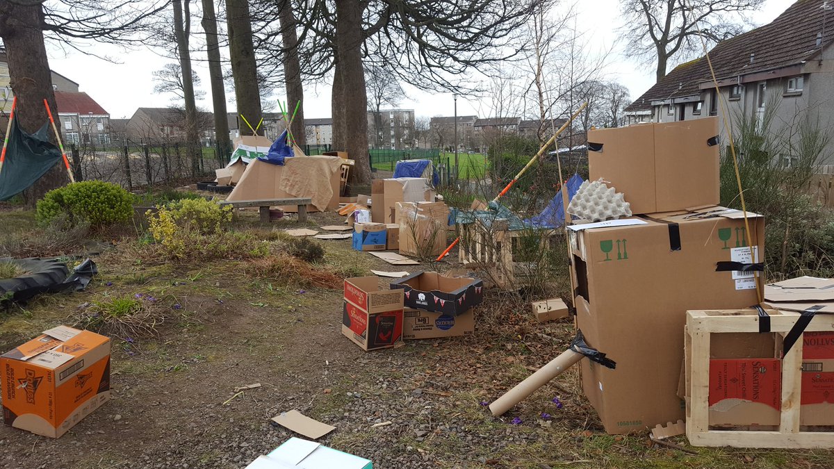 Cardboard #Placemaking with Early Years Kiddos in Aberdeen w/ <a href="/AWOPP/">Waste Of Paint</a>