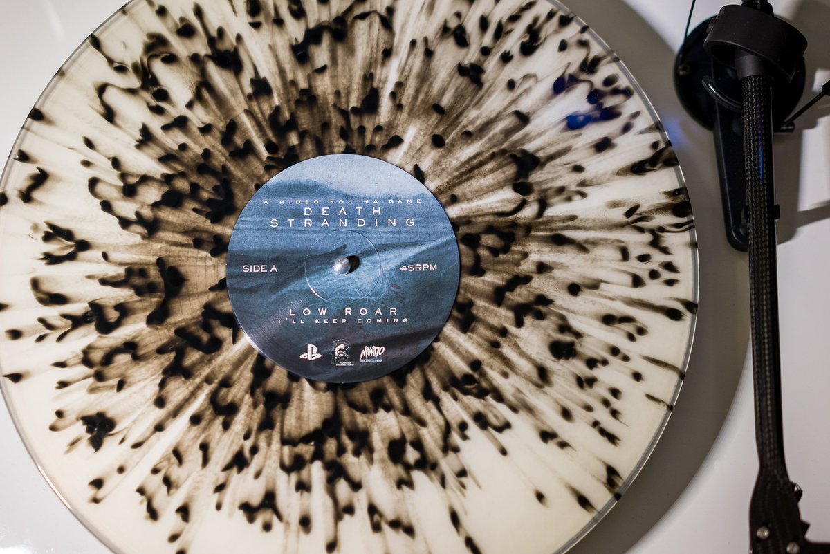 PlayStation's tweet photo. We got the limited edition Death Stranding vinyl, and now you can too. It's back in stock at @MondoNews: https://t.co/ekEmRXycUF https://t.co/pMkAh3Iop5