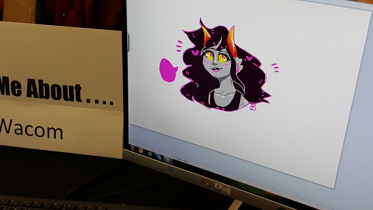 larrytorri's tweet photo. Just 15 minutes with an Intuos #wacom at #NSCHS #SSEFGA thanks artist Lee https://t.co/5wfBLMRbbT