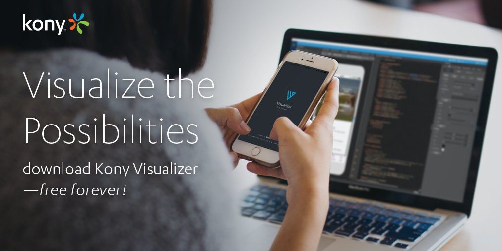 Kony's tweet photo. Did you know #KonyVisualizer can lower overall app development time by up to 50%? Download it for FREE today! 

https://t.co/rsi11YyAR3 https://t.co/e7GfcJ2n6w