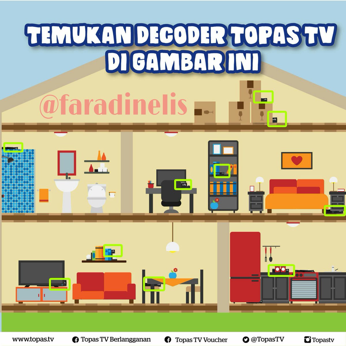 Faradinelis's tweet photo. @TopasTV Elis ekawati/Jakarta/10 Dekoder Topas TV @Muchtar__Arif @liacliq @AsyifaaF @ann1s4 @Cepii53 #ILOVETOPASTV #TopaserAward #TopasQuiz https://t.co/M4Q9uimEsu