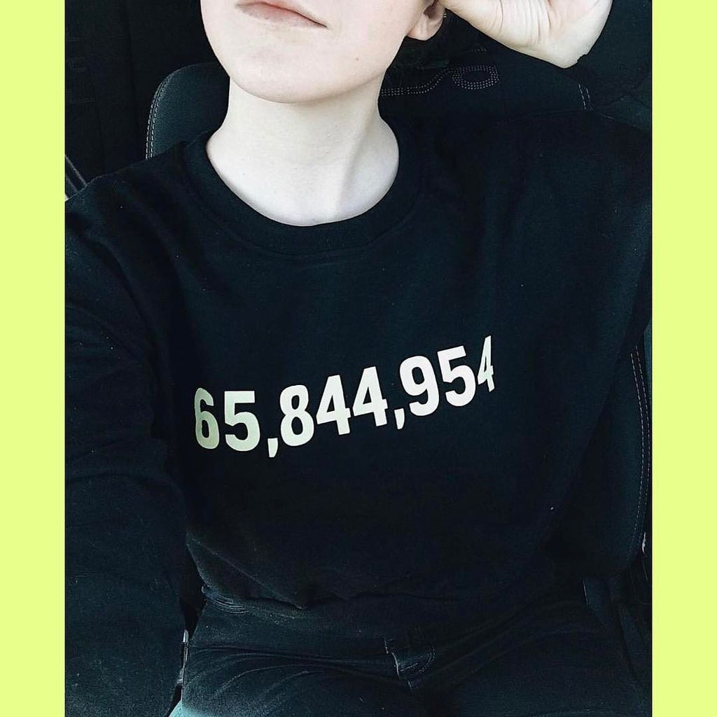its_the_outrage's tweet photo. Hillz #'s cropped sweater. #popularityvotes #persist #resist π·regram: @chelseamacwilliam https://t.co/ynvvNcjLEb https://t.co/j14tYMZI9A