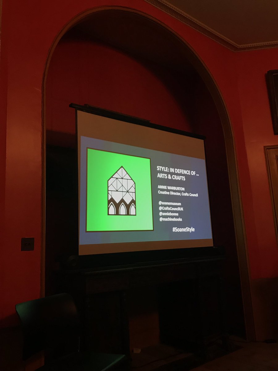 owen_hopkins's tweet photo. Getting ready for our 3rd #SoaneStyle talk @SoaneMuseum with @machine_books Tonight it's @anniebonne defending Arts and Crafts. https://t.co/rlaSXK7zpr