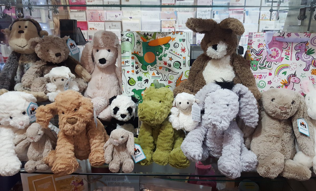 Look at our lovely new friends 🐧🦄🐰🐊🐻 #shoplocal #smallbusiness #horwich #jellycat