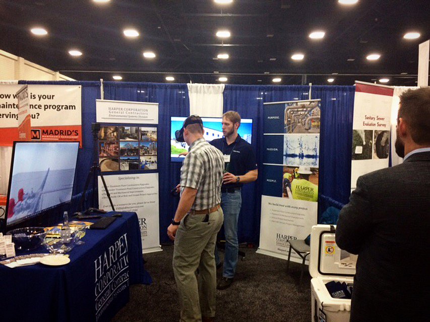 Harper_GC's tweet photo. #SCEC2017 attendees – be sure to stop by booth 425 for a virtual reality demonstration and a chance to win a YETI cooler! #SCAWWA https://t.co/VENNue6bqa