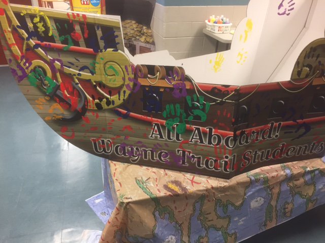 WT students are getting ready for state testing next week and 'All Hands are On Deck!' aboard the WT ship!  #setsailforsuccess