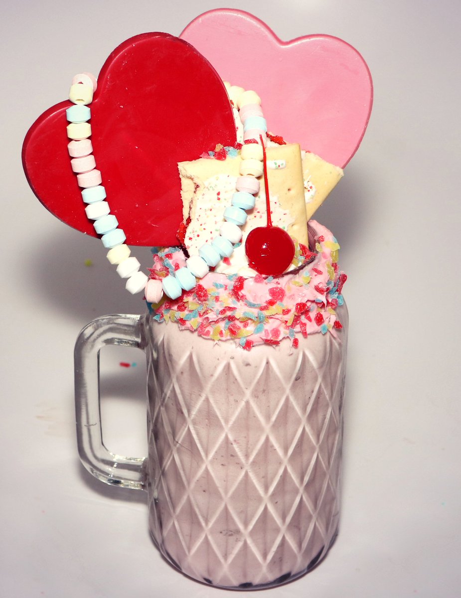 Choco_Compass's tweet photo. Why not beat the Monday blues with something sweet... something colorful... something like out Strawberry Sass #ExtremeMilkshake!๐๐ https://t.co/qXYdZblt7a