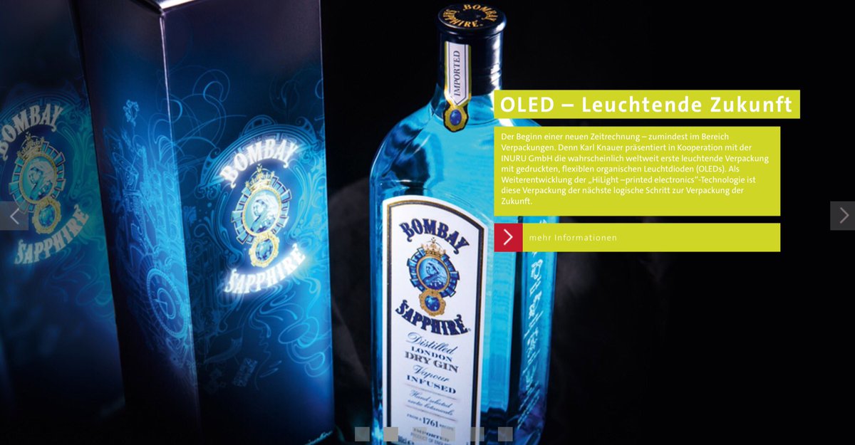 #OLED auf #Verpackungen jetzt machbar.