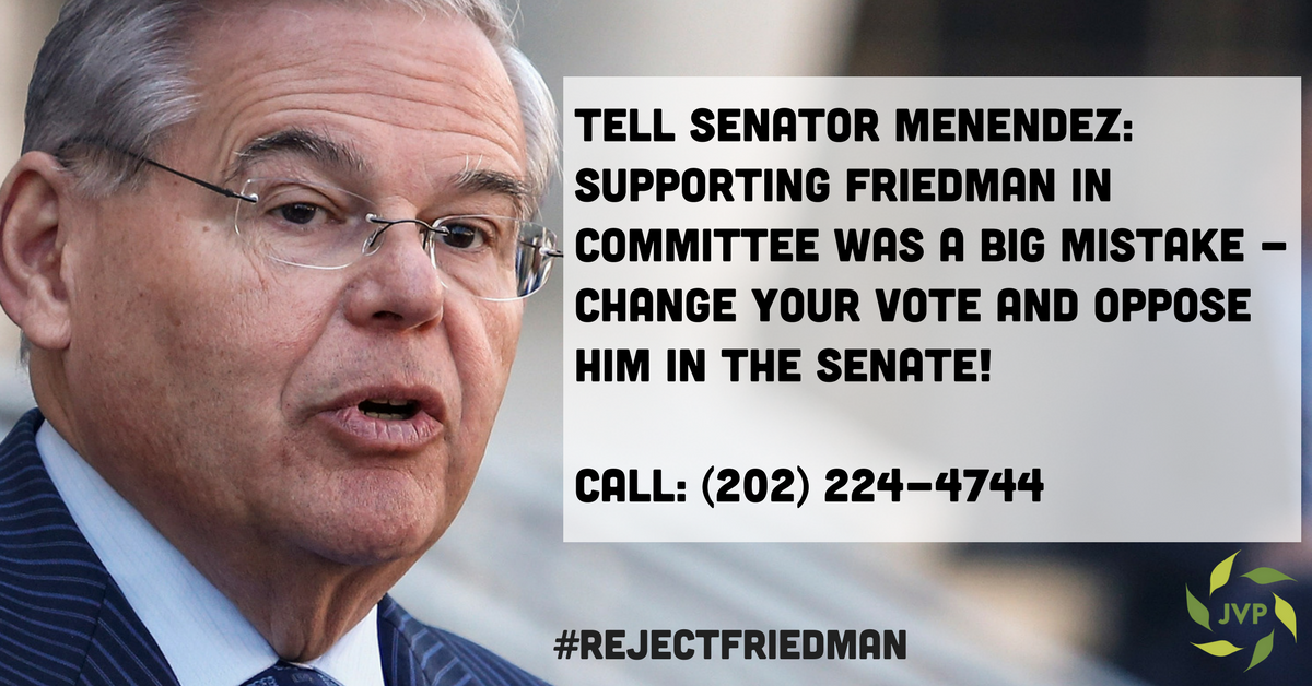 jvplive's tweet photo. Stand with fellow dems @SenatorMenendez rethink voting for Trump's ex-attorney with a financial interest in settlements. #RejectFriedman https://t.co/kT0IZABUdb