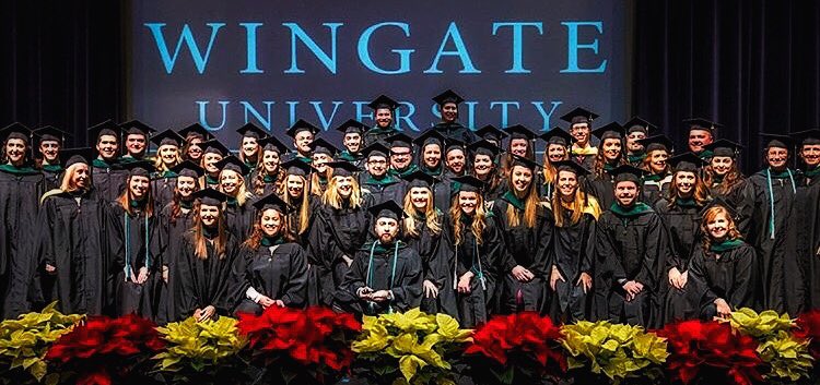WingateUniv's tweet photo. Congrats to the 2016 graduates of the Physician Assistant Program. 100% board pass rate! #OneDog #PAschool #PAstudies #PhysicianAssistant https://t.co/qlCuewrybV