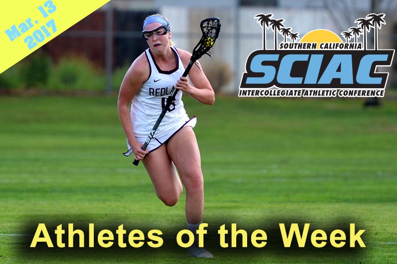 theSCIAC's tweet photo. Congrats to the SCIAC Athletes of the Week for March 13, 2017! https://t.co/eFuSyI9P0V https://t.co/j91e1PSMfs