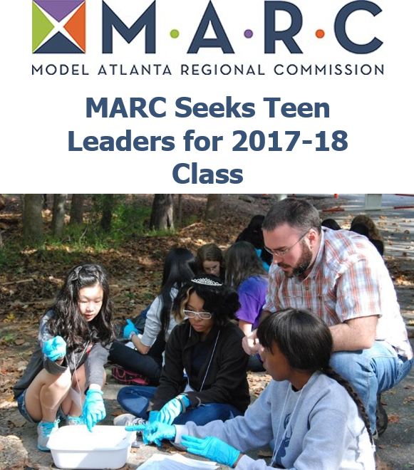 RockdaleGov's tweet photo. @AtlantaRegional MARC Program seeks teen leaders for 2017-2018 class.

Follow link to learn more: https://t.co/G7b722zy2E https://t.co/4CiigvuPte