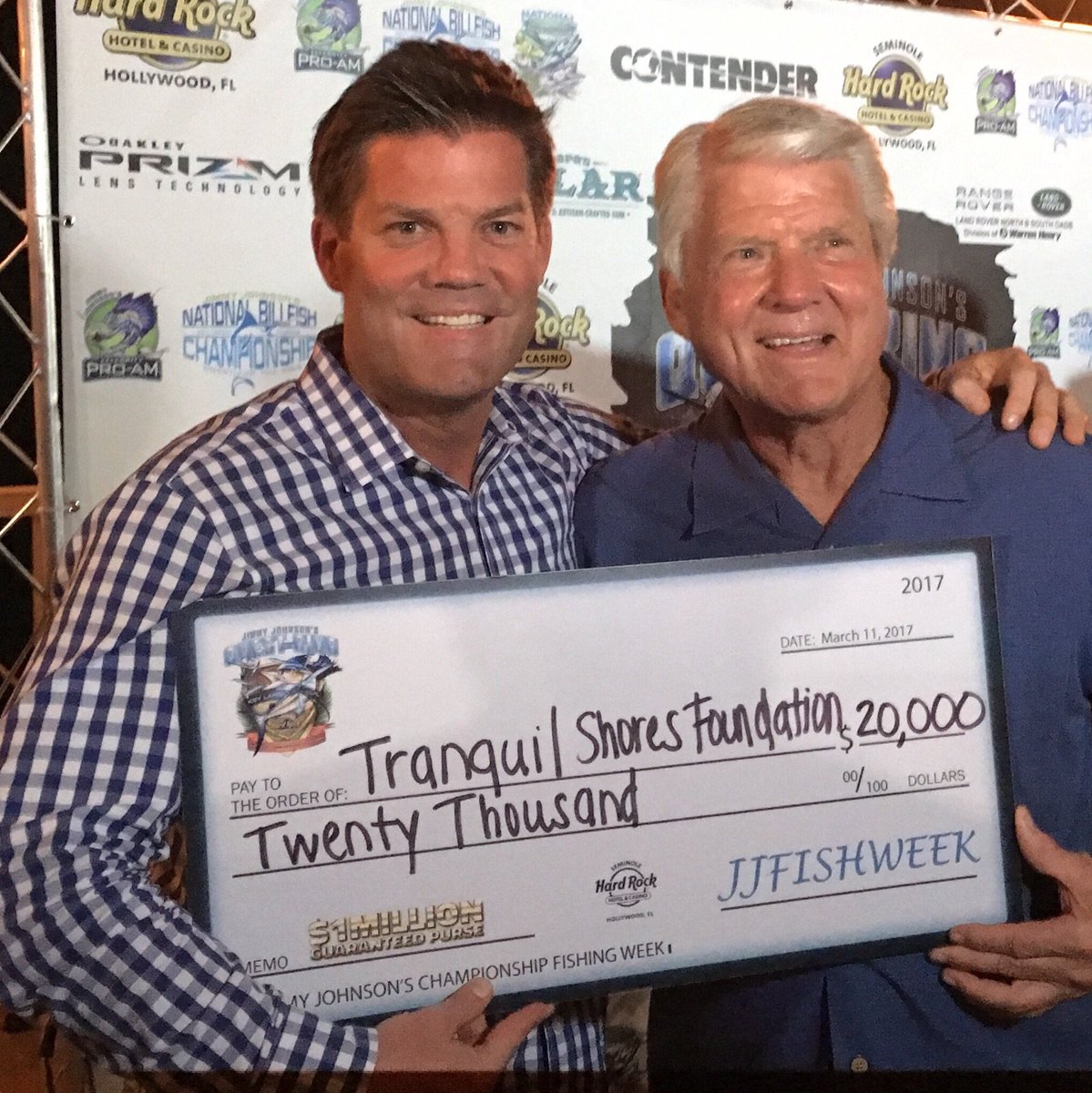 We appreciate our donors for helping The Jimmy Johnson Scholarship Fund make a difference in the lives of others! @jjfishweek @JimmyJohnson