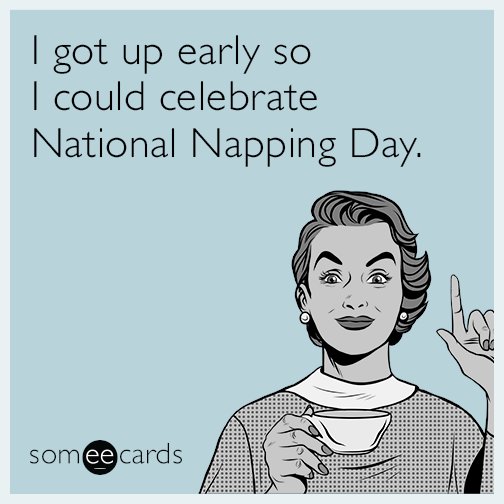 someecards's tweet photo. #nationalnappingday
Written by @brianbooone 
https://t.co/Epgdcgc0Pr https://t.co/2BOQ3GcBWC