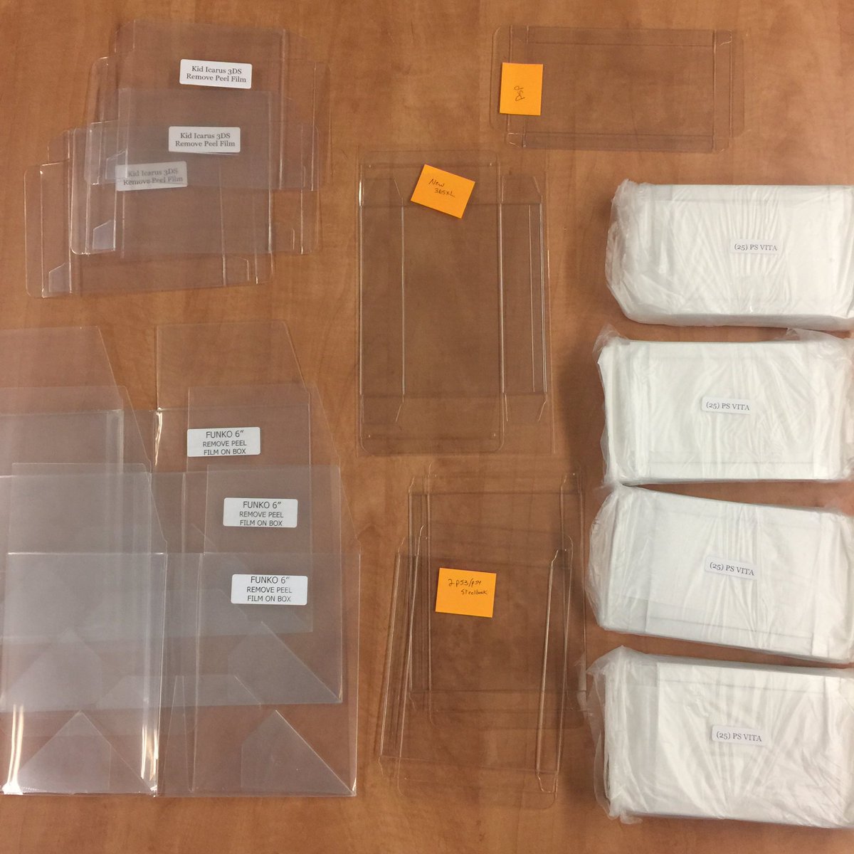nickportman's tweet photo. Loaded up on plastic game protectors from https://t.co/Bt3Xz1flgz. Email them for a custom international shipping fee #retroprotection https://t.co/d9mI2RuDtB