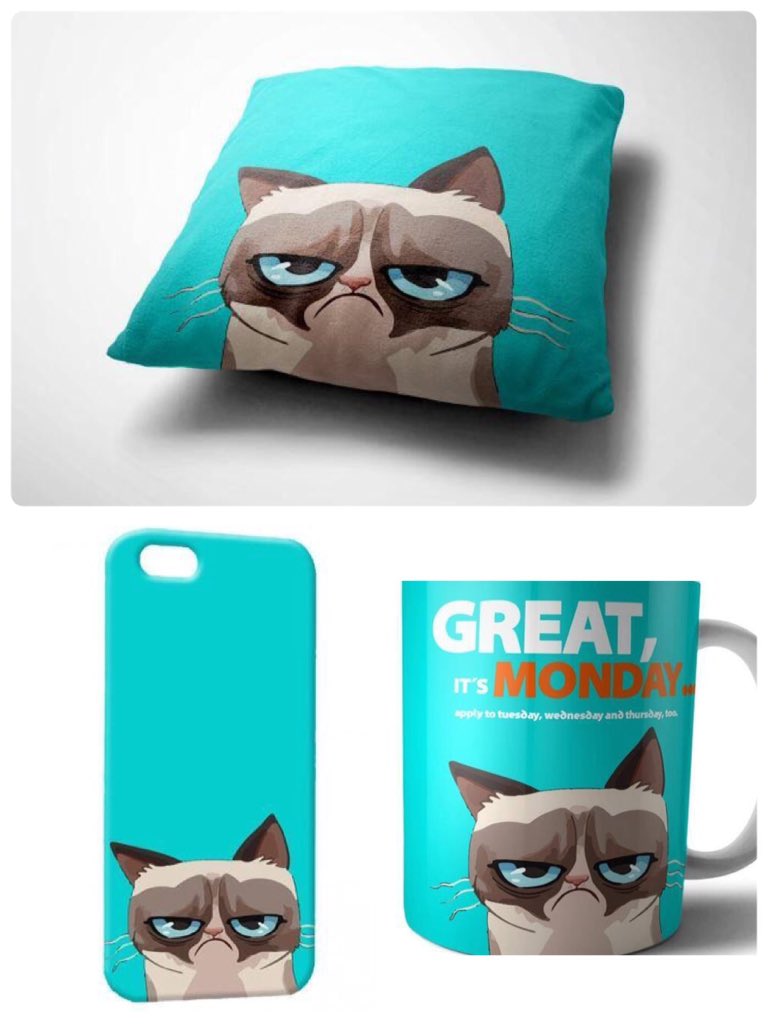 donmostro's tweet photo. ¿Amaneciste con ánimo gruñón de #lunes? #GrumpyCat también. Entregas #gratis en la #CDMX y envíos 📦 a todo #México 🇲🇽 #FelizLunes. 😾😒🙌🏼 https://t.co/JlrJ7MRU4E
