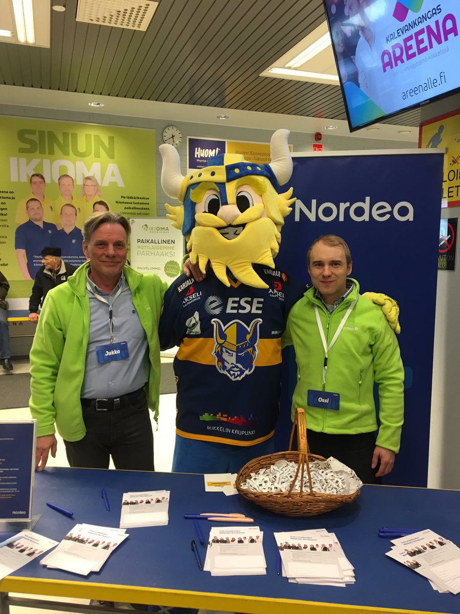 Ninni01's tweet photo. Mikkelin Nordea mukana Jukureiden kauden päätöksessä! #mikkeli #nordea #jukurit #voittajakulttuuri https://t.co/3qh4IDhgew
