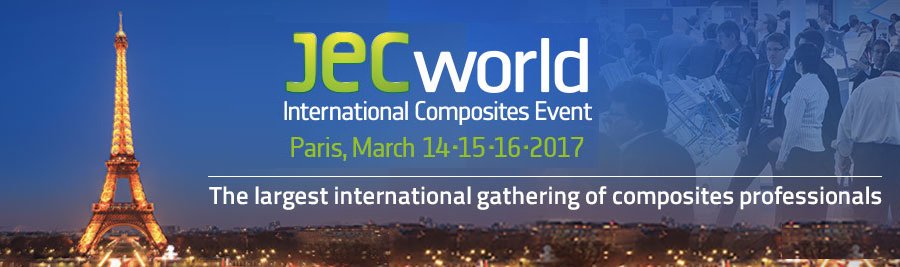 Join us in Paris at the #JECWORLD2017 - Hall 5A Booth M40