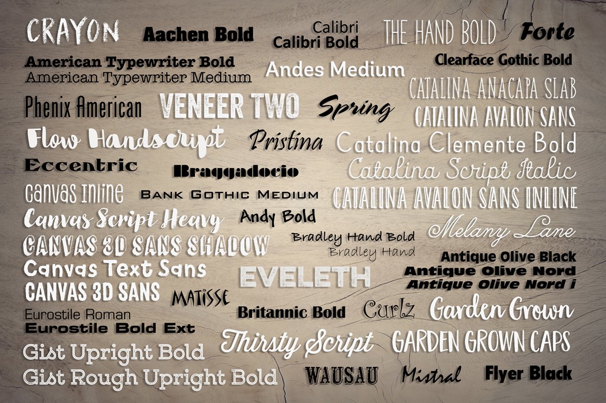 We've just added 49 exciting new fonts to our Design Lab! Check them out in  the \, image size:1200x798