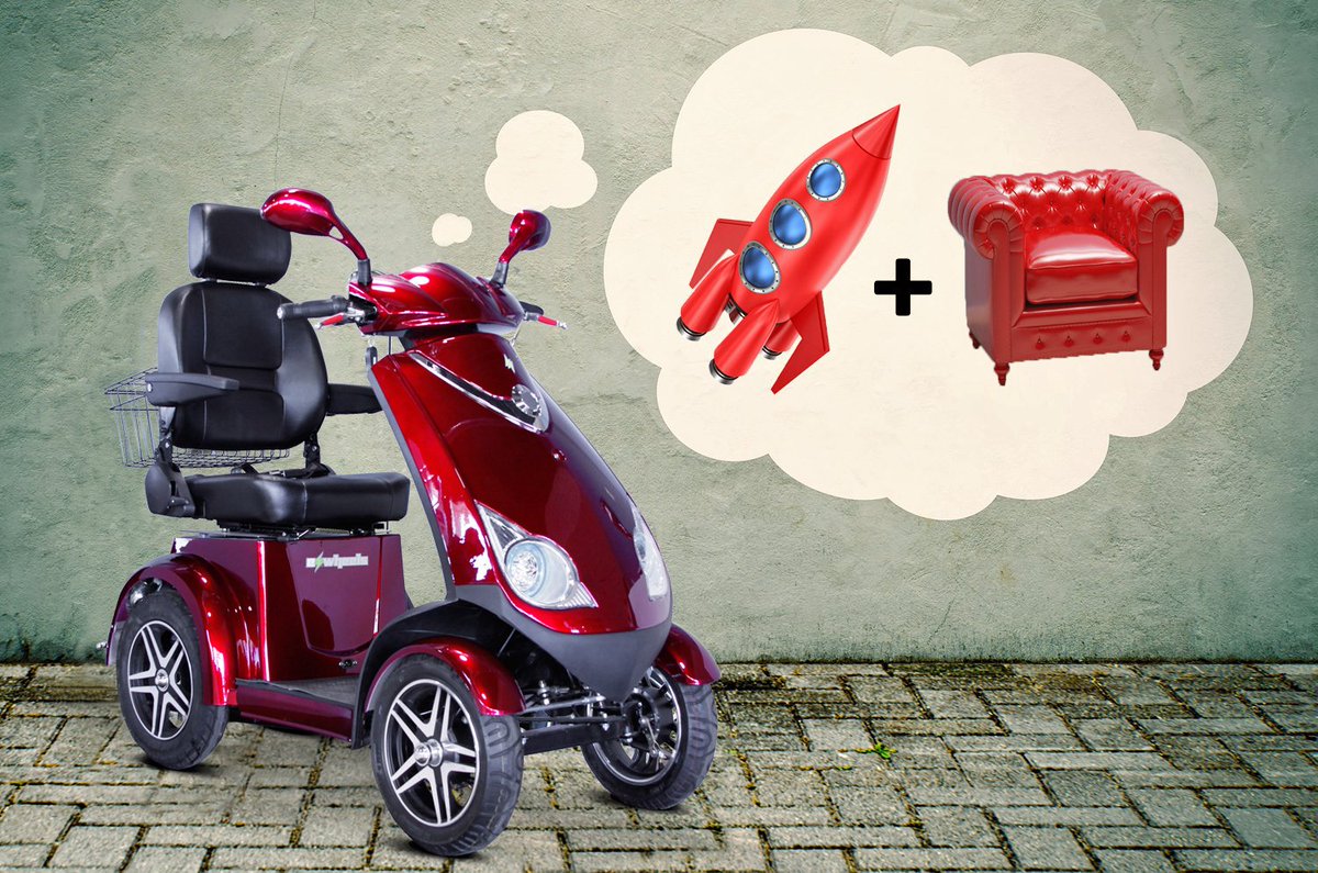 gobility's tweet photo. We’re pretty sure our parents were a rocket ship and an easy chair. https://t.co/XrBOuLrdpk #GOfastORrelax #ew72 #ewheels https://t.co/ix79BREhBd