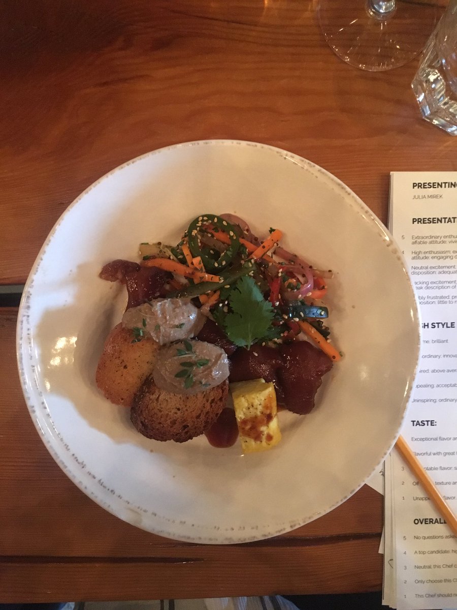 The next round of chefs are competing <a href="/SmallmanGalley/">Smallman Galley</a> beautiful presentation me flavor wowza <a href="/StripDistrict/">Strip District</a>